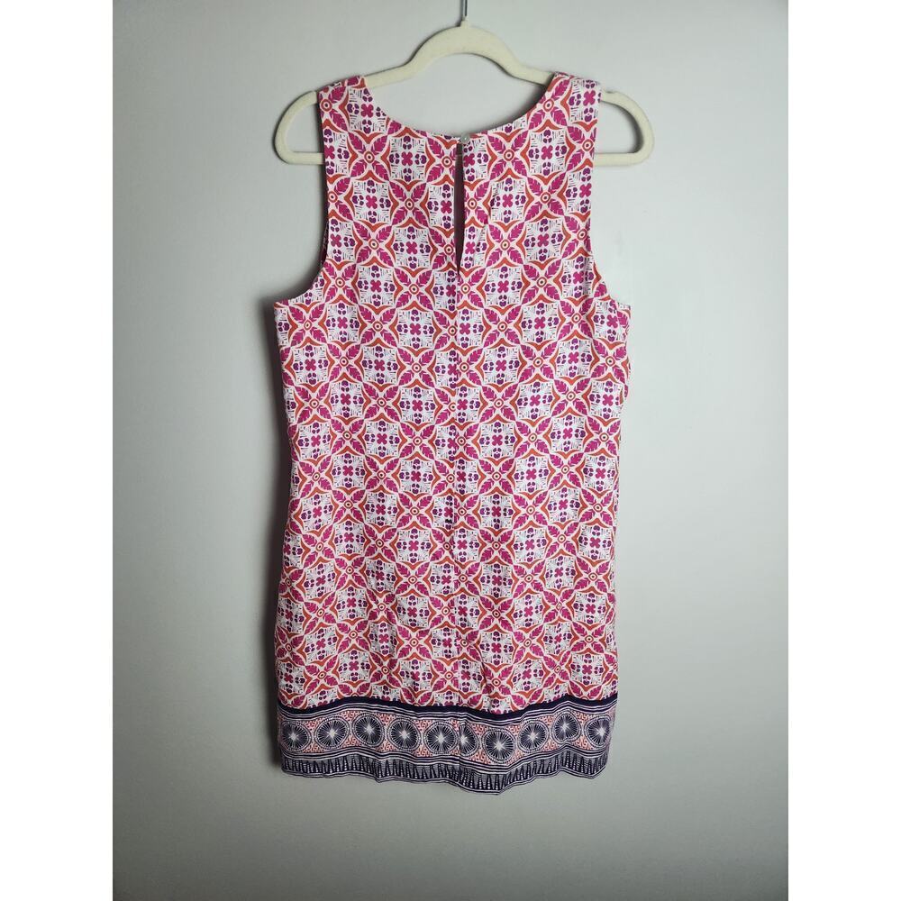 Tommy Bahama Tropical Terazza Linen Shift Dress Pink Mandala sz L beach boho - Picture 6 of 11